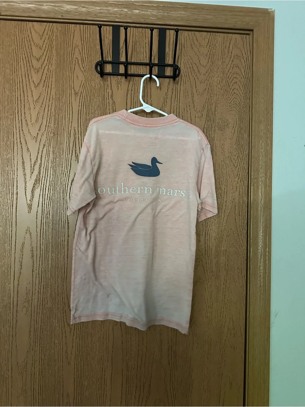 Southern Marsh Light Pink Tee with Navy Duck Logo